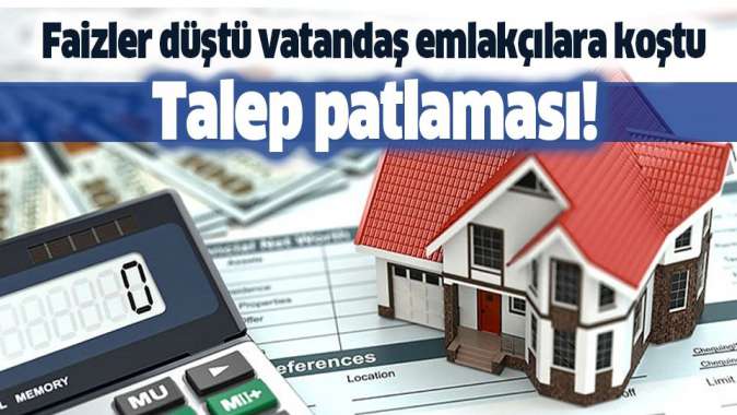 0.64 ve 0.74 faizle konut kredisine vatandaştan büyük ilgi! Konut satışlarında patlama!