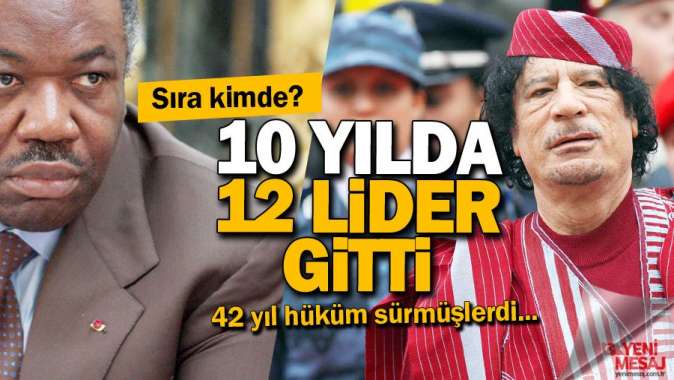 10 yılda 12 lider gitti