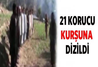 21 korucu kurşuna dizildi