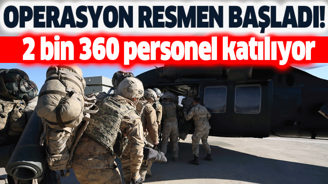 2360 personelle Kıran-6 operasyonu başlatıldı.
