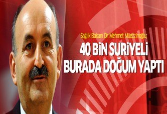 '40 bin Suriyeli Türkiye'de doğum yaptı'