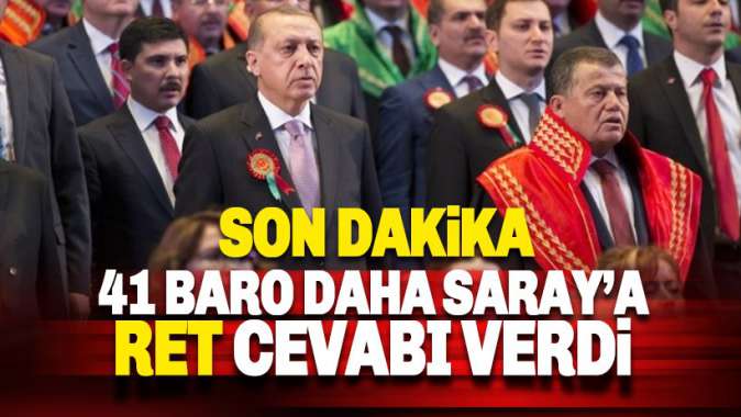 41 Baro daha Saray davetine ret cevabı verdi