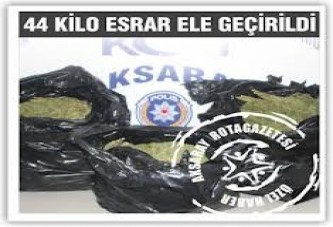 44 Kilo Esrar Ele Geçirildi