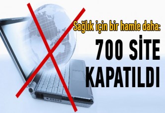 700 internet sitesi kapatıldı!