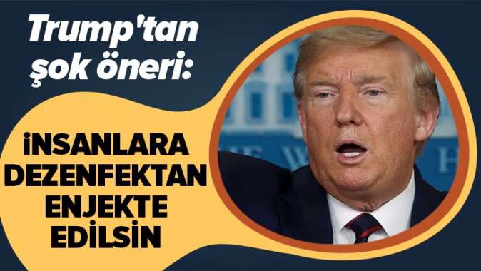 ABD Başkanı Trumptan şok öneri.
