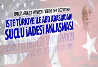ABD ile Türkiye arasındaki suçlu iadesi nasıl yapılıyor?