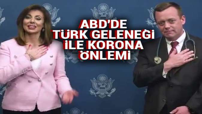 ABD'de Türk geleneği ile korona önlemi