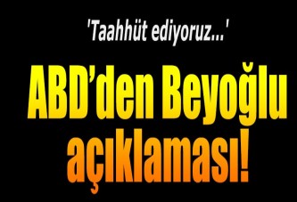 ABD'den Beyoğlu'ndaki terör saldırıya tepki