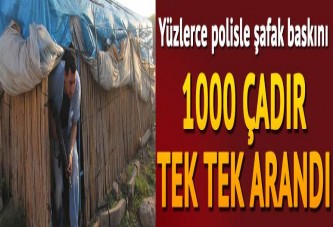 Adana’da tarım işçilerinin çadırlarına operasyon