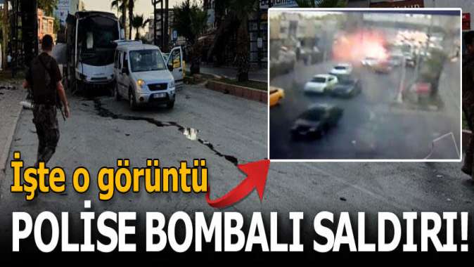 Adanada polis otobüsüne bombalı saldırı
