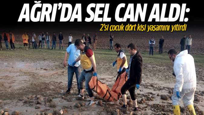 Ağrının Diyadin ilçesinde sel 4 can aldı