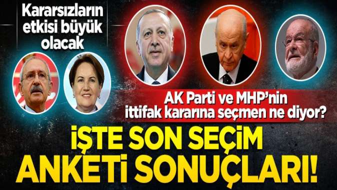 AK Parti ve MHP tabanı ittifak istiyor