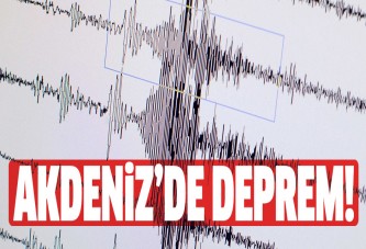 Akdeniz'de 4.9 büyüklüğünde deprem