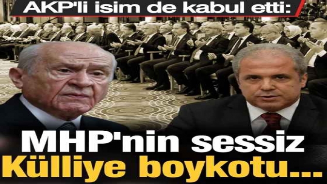 AKPli isim de kabul etti: MHPnin sessiz Külliye boykotu...