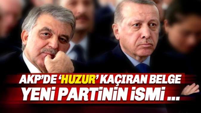 AKPnin huzurunu kaçıran Babacanın yeni partisinin adı Huzur Partisi