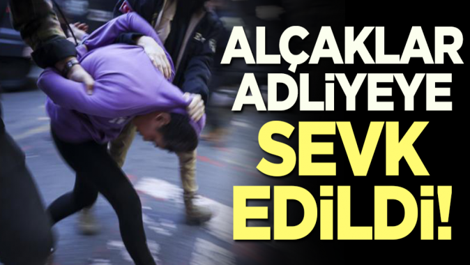 Alçaklar adliyeye sevk edildi