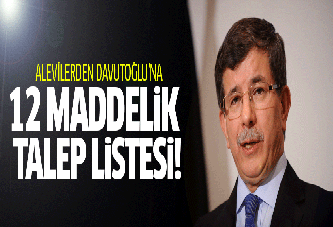 Alevilerden Başbakan’a 12 maddelik talep listesi!