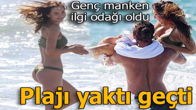 Alexis Renin plaj keyfi