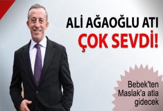 Ali Ağaoğlu atı çok sevdi!