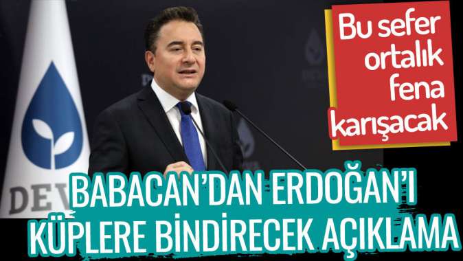 Ali Babacandan Erdoğanı küplere bindirecek açıklama