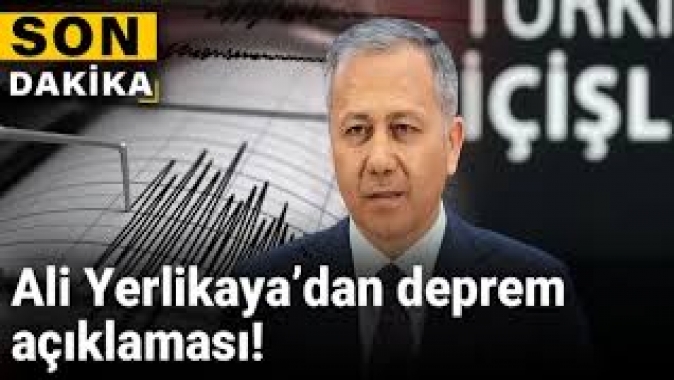 Ali Yerlikaya Balıkesirdeki büyük depremin bilançosunu açıkladı!