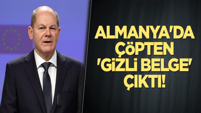 Almanyada çöpten gizli belge çıktı!