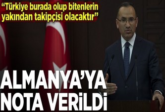 Almanya'ya elden bir nota verildi.