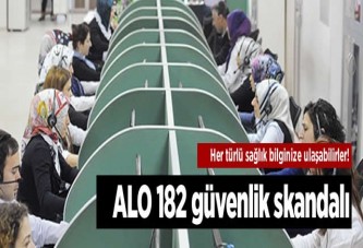 ALO 182 güvenlik skandalı