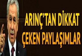 Arınç'tan dikkat çeken çıkış
