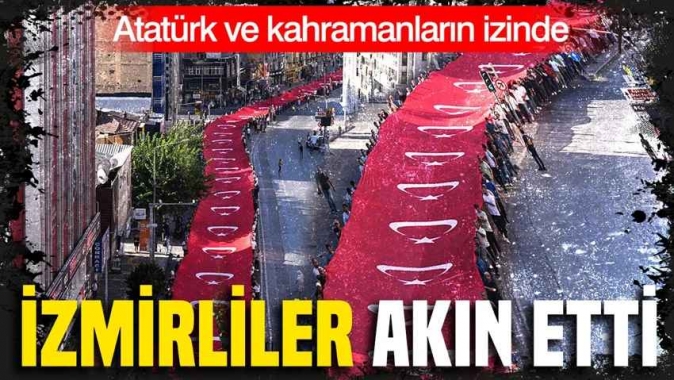 Atatürk ve kahramanların izinde: İzmirliler akın etti