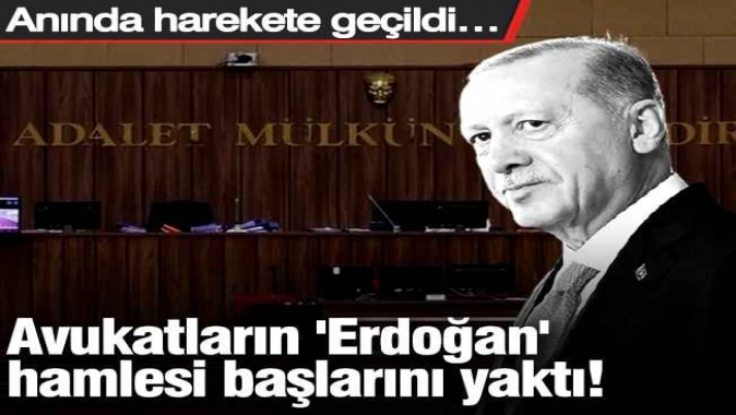 Avukatların, Erdoğan hamlesi başlarını yaktı!