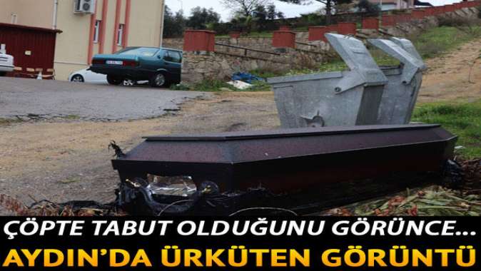 Aydında ürküten görüntü! Çöpte tabut görünce...