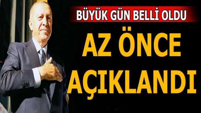 Az önce açıklandı! Büyük törenin tarihi belli oldu!