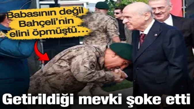 Babasının değil, Bahçeli’nin elini öpmüştü… Getirildiği mevki şoke etti!