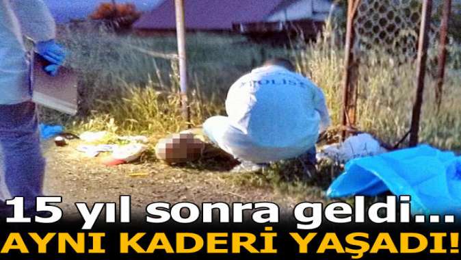 Babasının katilini 15 yıl sonra aynı yerde öldürdü