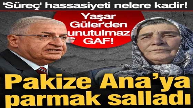 Bakan Güler şehit annesine böyle parmak salladı
