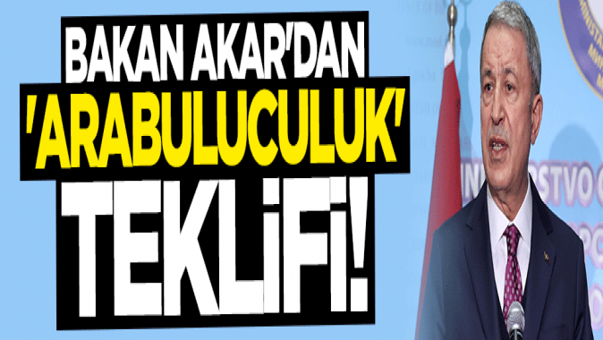 Bakan Hulusi Akardan arabuluculuk teklifi