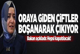 Bakan Kaya: Buraya giden çiftler boşanarak çıkıyor.