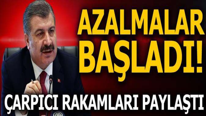 Bakan Koca çarpıcı rakamları paylaşıp corona virüste son durumu açıkladı