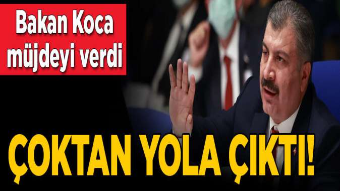 Bakan Kocadan korona aşısıyla ilgili flaş açıklama! Çoktan yola çıktı