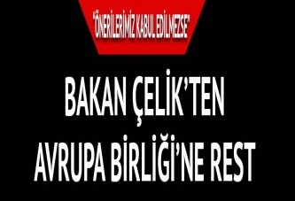 Bakan Ömer Çelik'ten Avrupa Birliği'ne rest