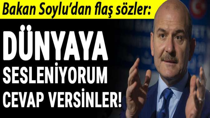 Bakan Soylu: Dünya bize cevap versin! Sivilleri vuran kimmiş? Yazdır