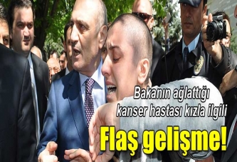 Bakanın ağlattığı kızla ilgili flaş gelişme