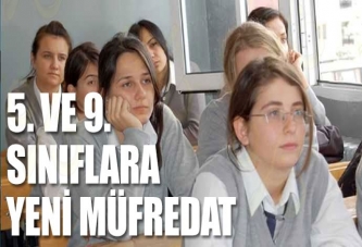 Bakanlıktan 5. ve 9. sınıflara yeni müfredat