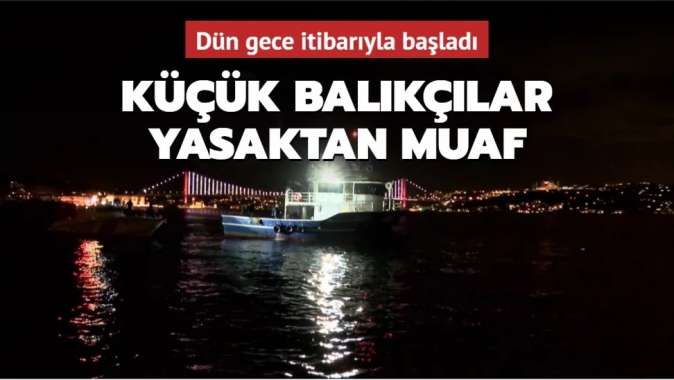 Balık avı yasağı dün gece itibarıyla İstanbulda başladı