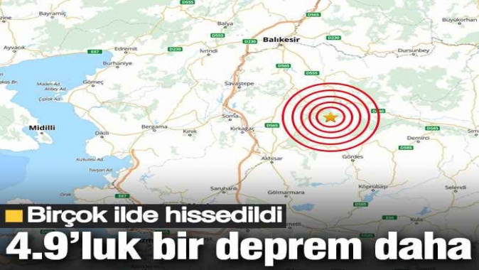 Balıkesir'de 4.9 büyüklüğünde deprem! (7 Eylül 2025)