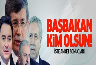 Başbakan kim olsun anketi