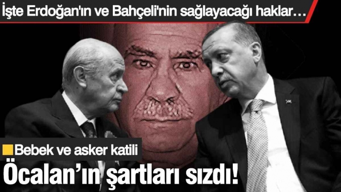 Bebek ve asker katili Öcalan’ın şartları sızdı! İşte Erdoğan'ın ve Bahçeli'nin sağlayacağı haklar…