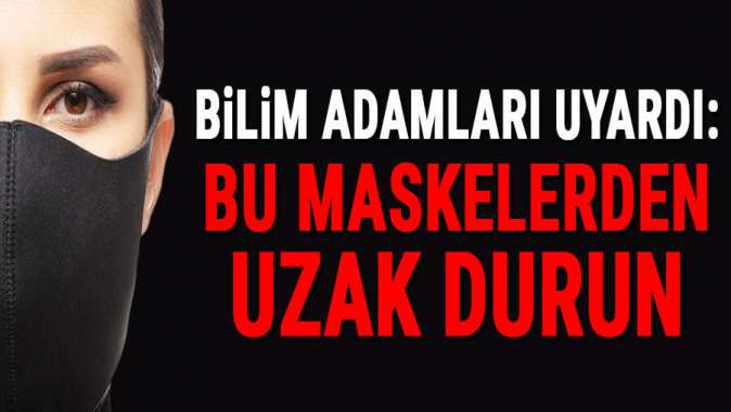 Bilim adamları uyardı: siyah maske ancak süs olur