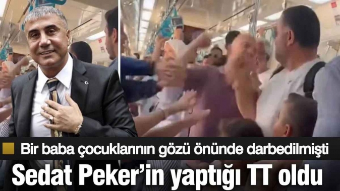Bir baba Marmaray'da çocuklarının gözü önünde darbedilmişti! Sedat Peker'in yaptığı TT oldu